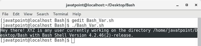 Bash Variables Tpoint Tech - Retina Landscape Arts for Desktop