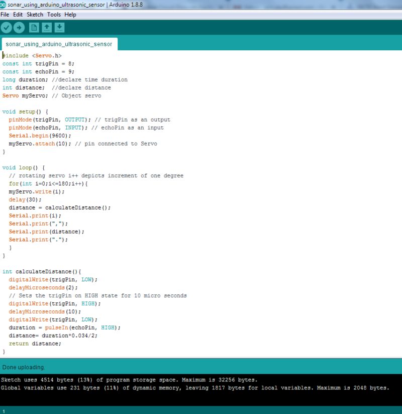 Sonar System Using Ultrasonic Sensor Tpoint Tech - Premium Minimal Texture Gallery - Desktop