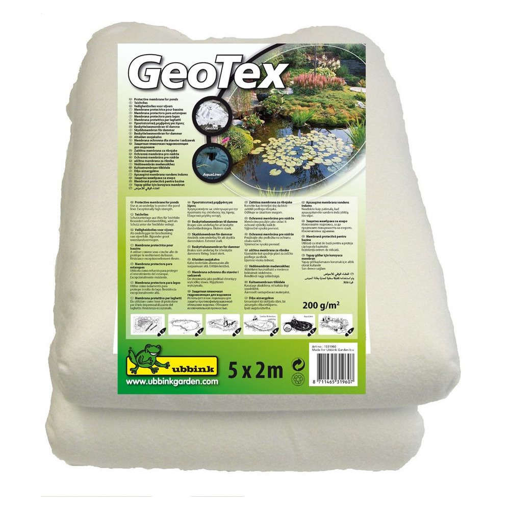 Feutre géotextile blanc 200 g/m² largeur 2m ,longeur 5m | Truffaut