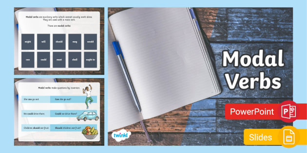 Modal auxiliary verbs can be used to say. Modal Verbs Presentation Powerpoint Slides Grammar