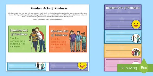 How much time does the exam take, and how do you deal with the act test length? Random Acts Of Kindness Worksheet