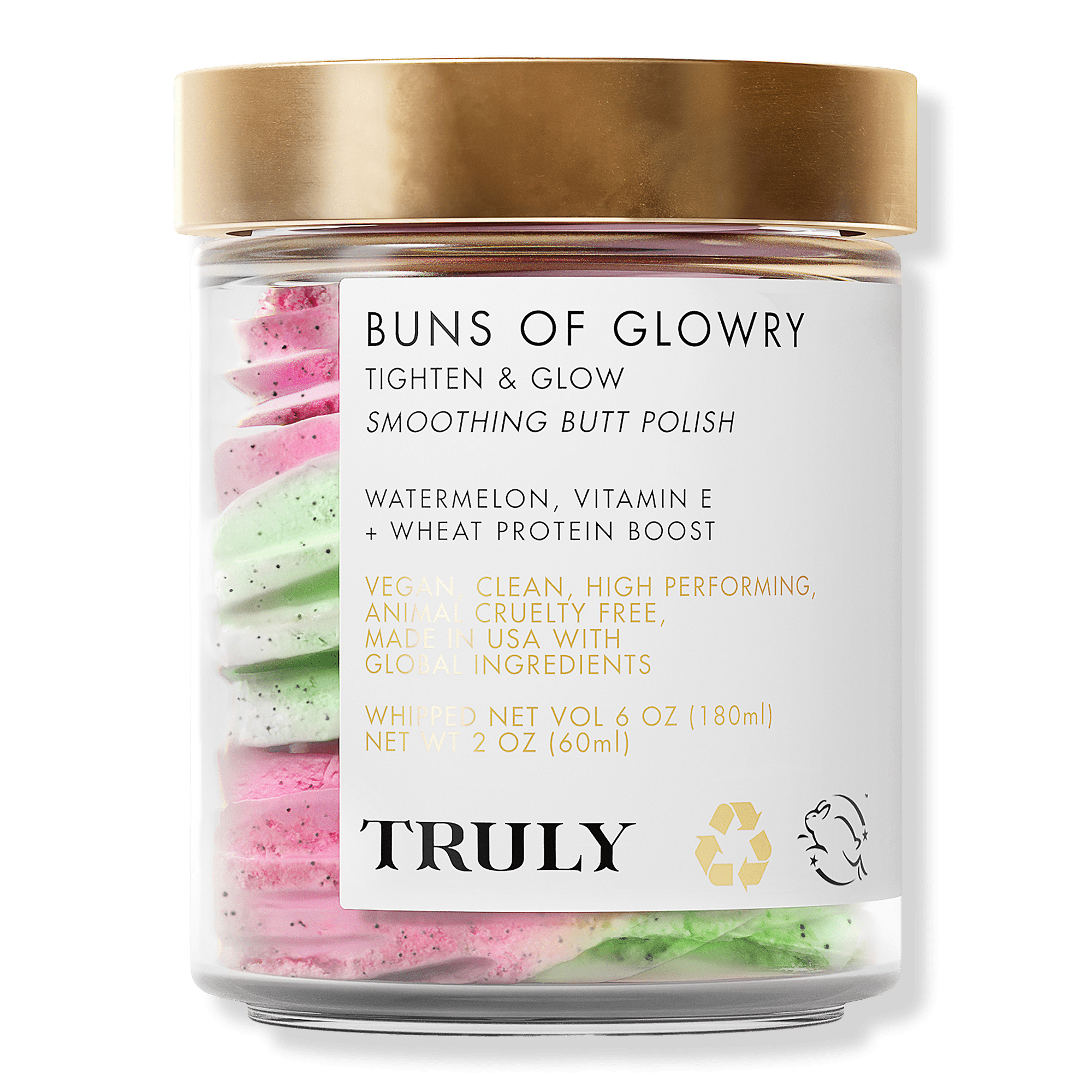 Formulated to fight cellulite · helps reduces fat mass and toxins · made to reduce the orange peel texture · composed to give the skin a healthy feel and . Truly Buns Of Glowry Tighten Glow Smoothing Butt Polish Ulta Beauty