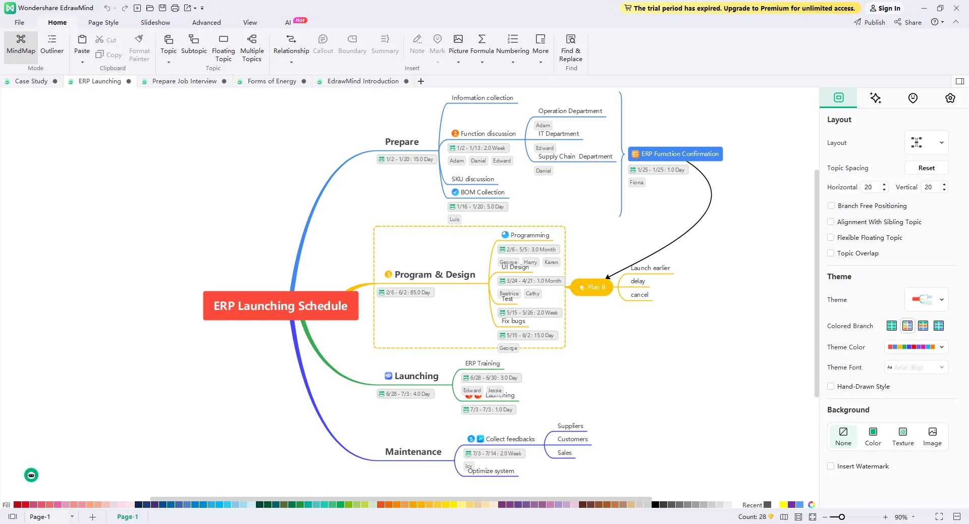 Las Mejores Para Elaborar Mapas Mentales En L Nea Edrawmind Software Screenshot.