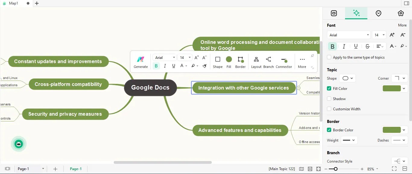 Visualiza Ideas A La Perfecci N Plantilla De Mapa Conceptual De Google Concept Map Template Google Docs 11 