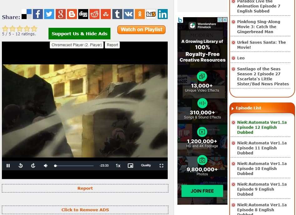 Dubbed anime websites for free sale