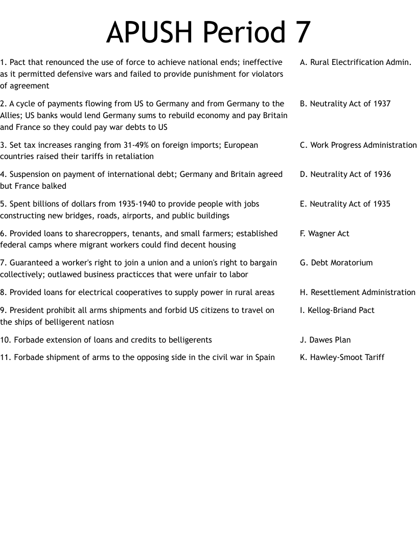 Apush exam 2025 answers