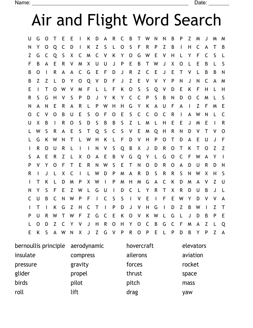 pics Easy Airplane Word Search flight word search wordmint