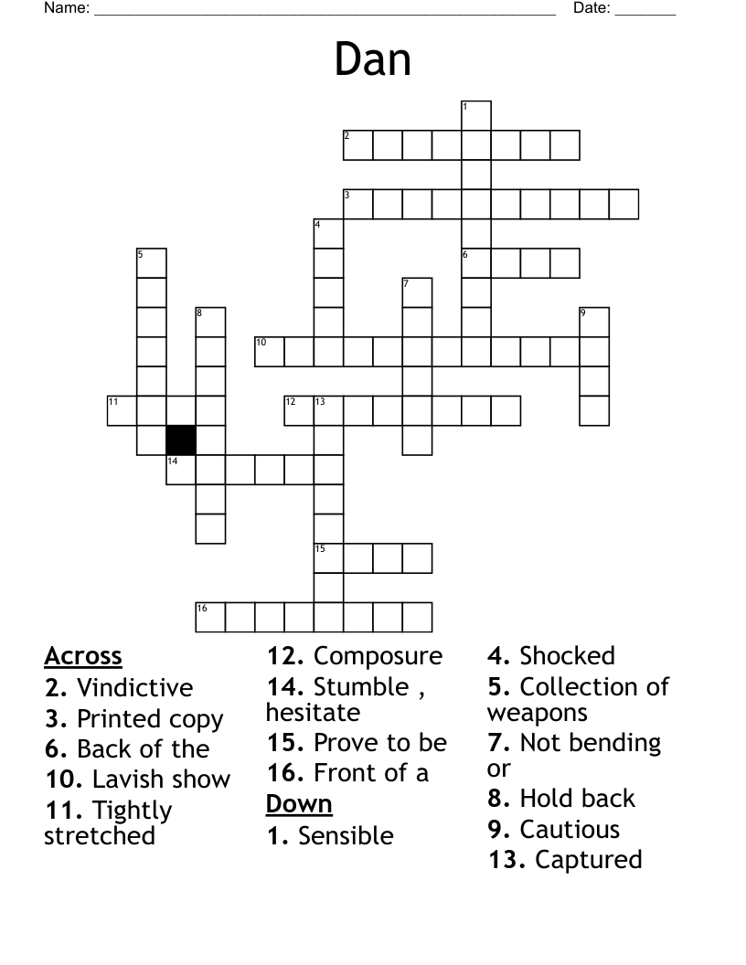 Dan crossword