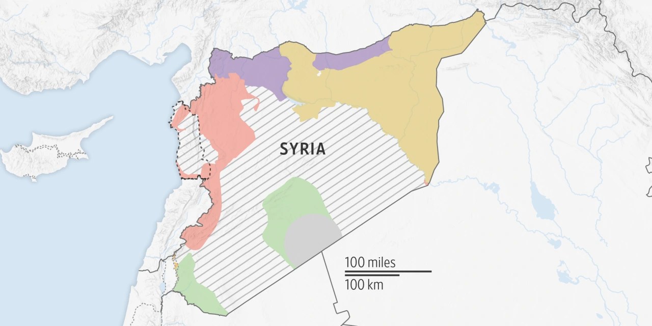Who Controls Syria Mapping The Rebel Groups And Foreign Powers Trying Social