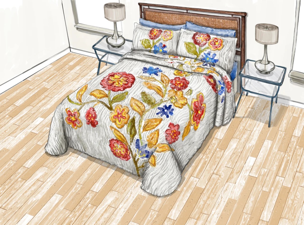 Chenille Bedspreads For Less Kingston Tufted Floral Chenille