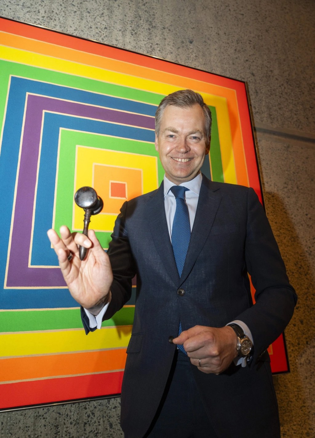 The Art World Had a Record-Breaking Week. This Man Held the Gavel.