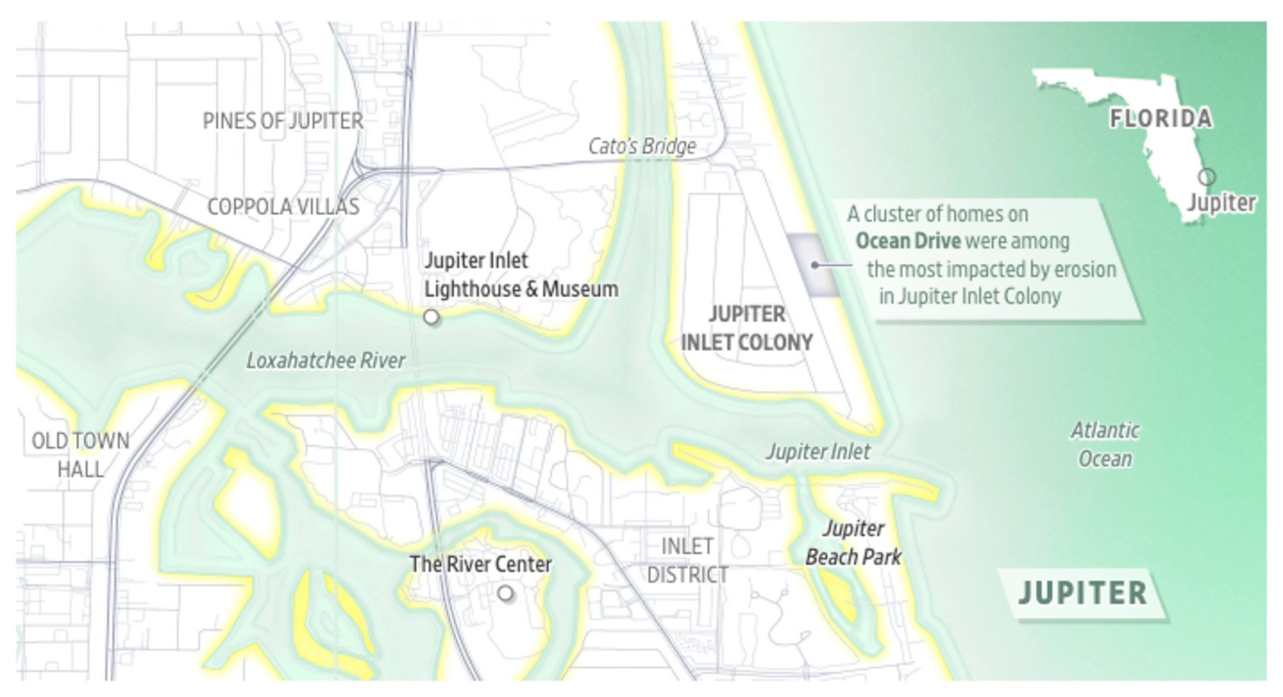 Mapa De Jupiter Inlet Florida Jupiter Florida Im 929520