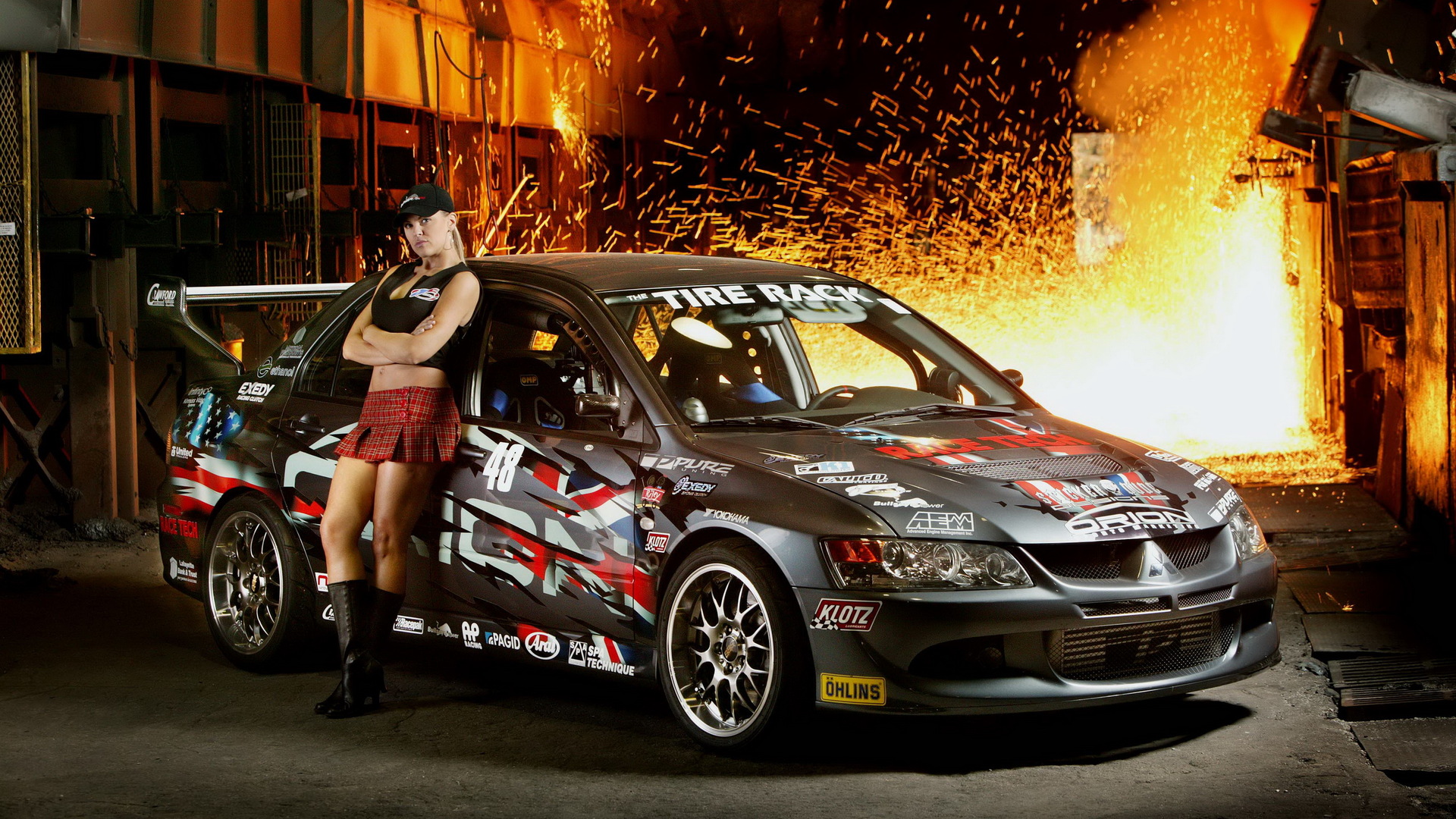 Girls & cars full hd wallpaper and background image