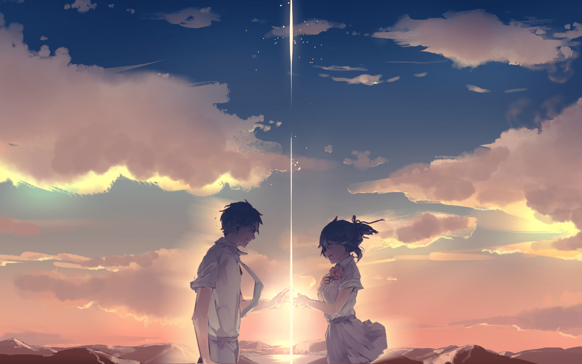 Taki And Mitsuha Your Name Fondo De Pantalla Hd Fondo De Escritorio 1920x1200 Id 737463 Wallpaper Abyss