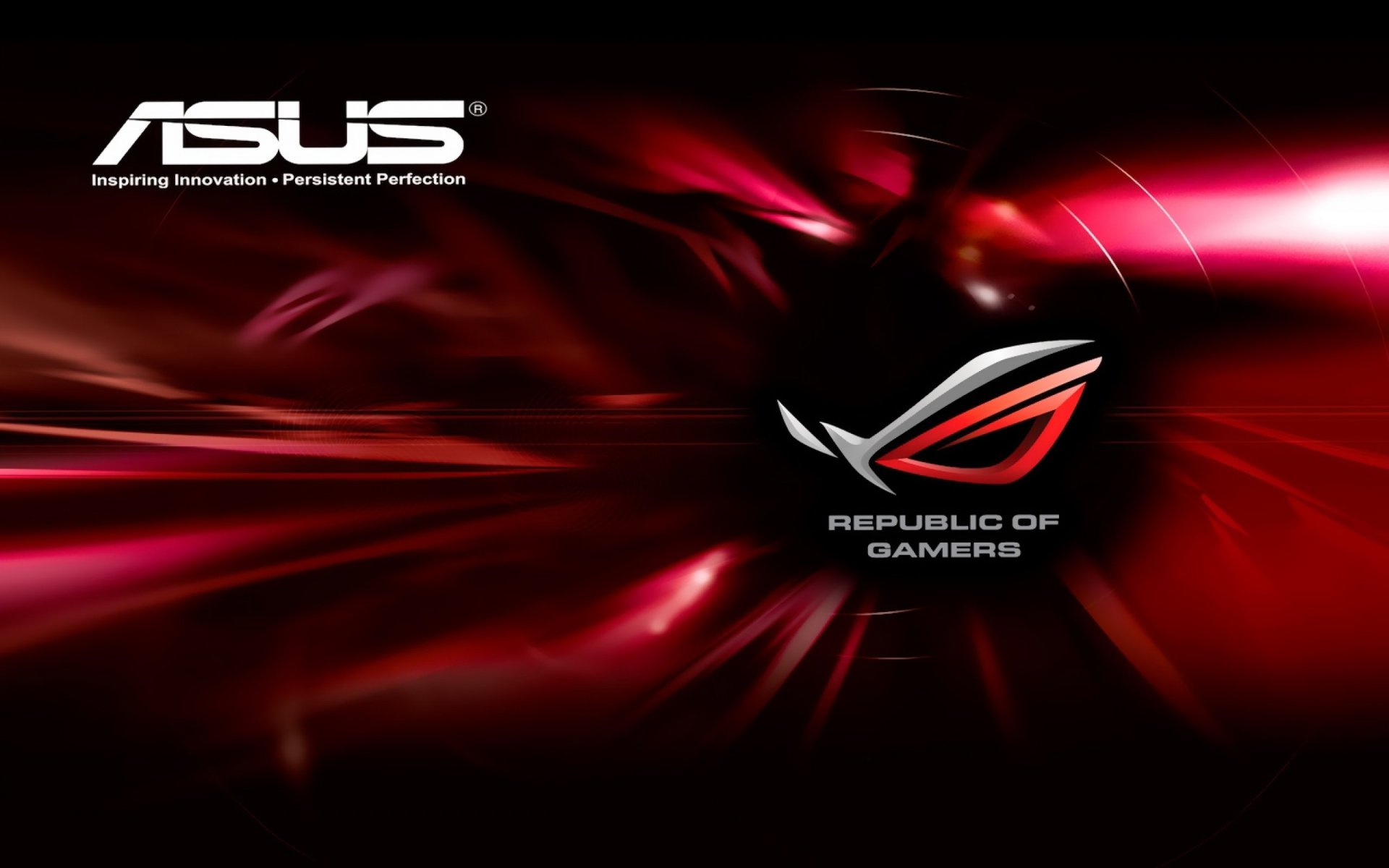This wallpaper is about asus rog logo, republic of gamers, minimalism, studio shot, black background, download hd wallpaper for desktop, or mobile in best. Asus HD Wallpaper | Background Image | 1920x1200 | ID:756084 - Wallpaper Abyss