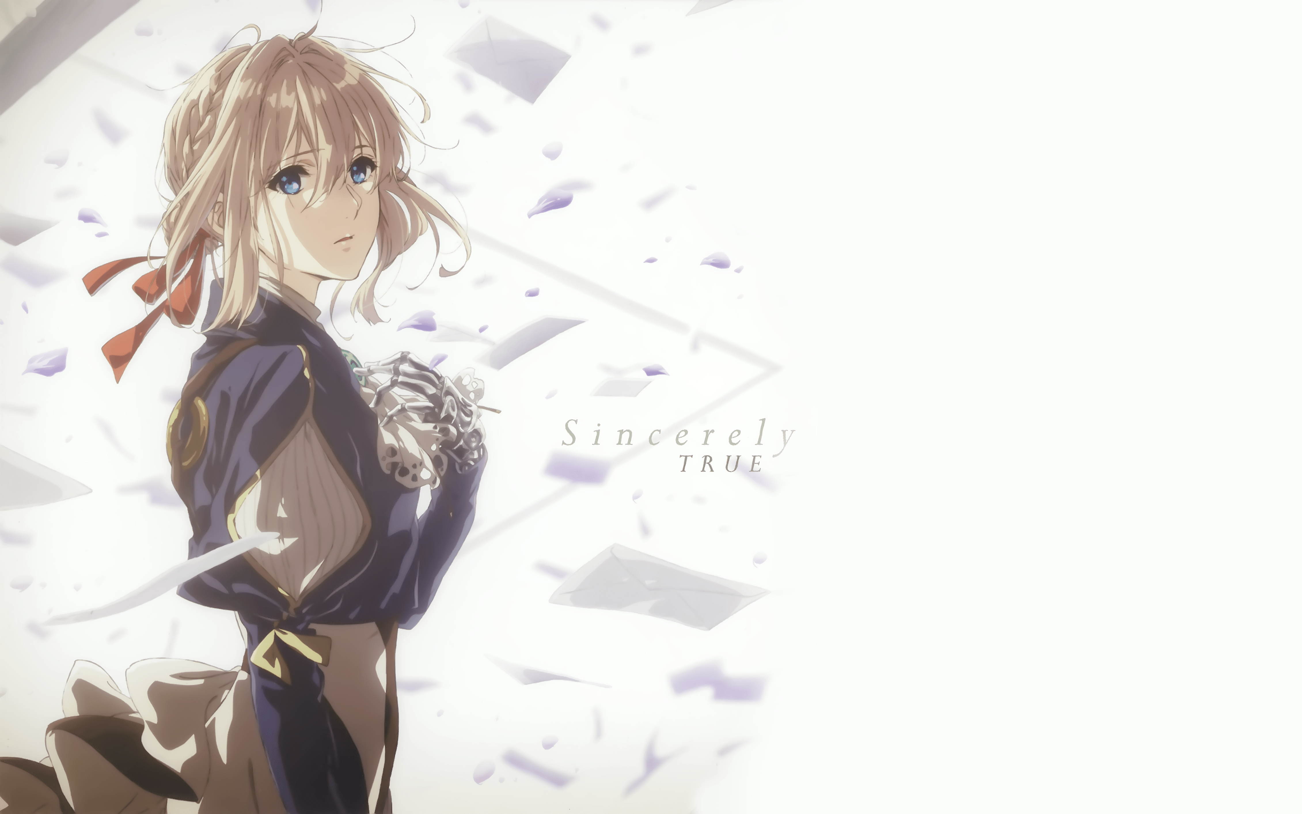 What if gilbert didn’t die in the war and violet blossomed into a beautiful young lady? Violet Evergarden (Character) 4k Ultra HD Wallpaper