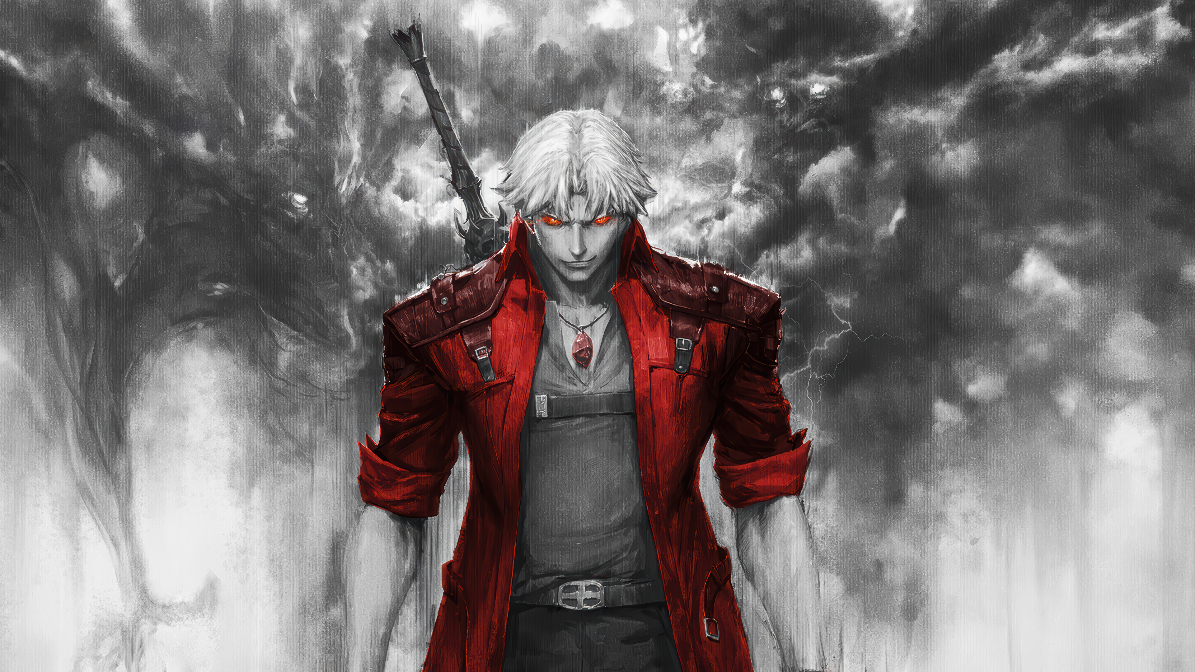 Dante Dominates Devil May Cry Anime 4K Ultra HD Wallpaper 1395503 
