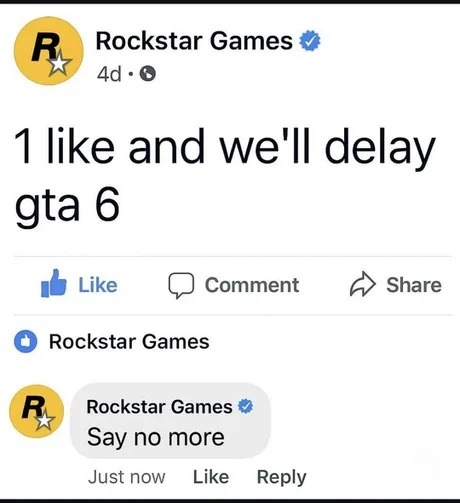 The Best GTA 6 Memes Trailers Leaks And 2026 Launch Memedroid 