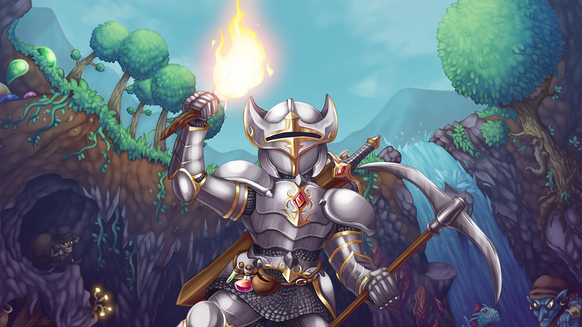 Steam trading cards related website featuring trading cards, badges, emoticons, backgrounds, artworks, pricelists, trading bot and other tools. Terraria Hd Wallpaper Background Image 1920x1080