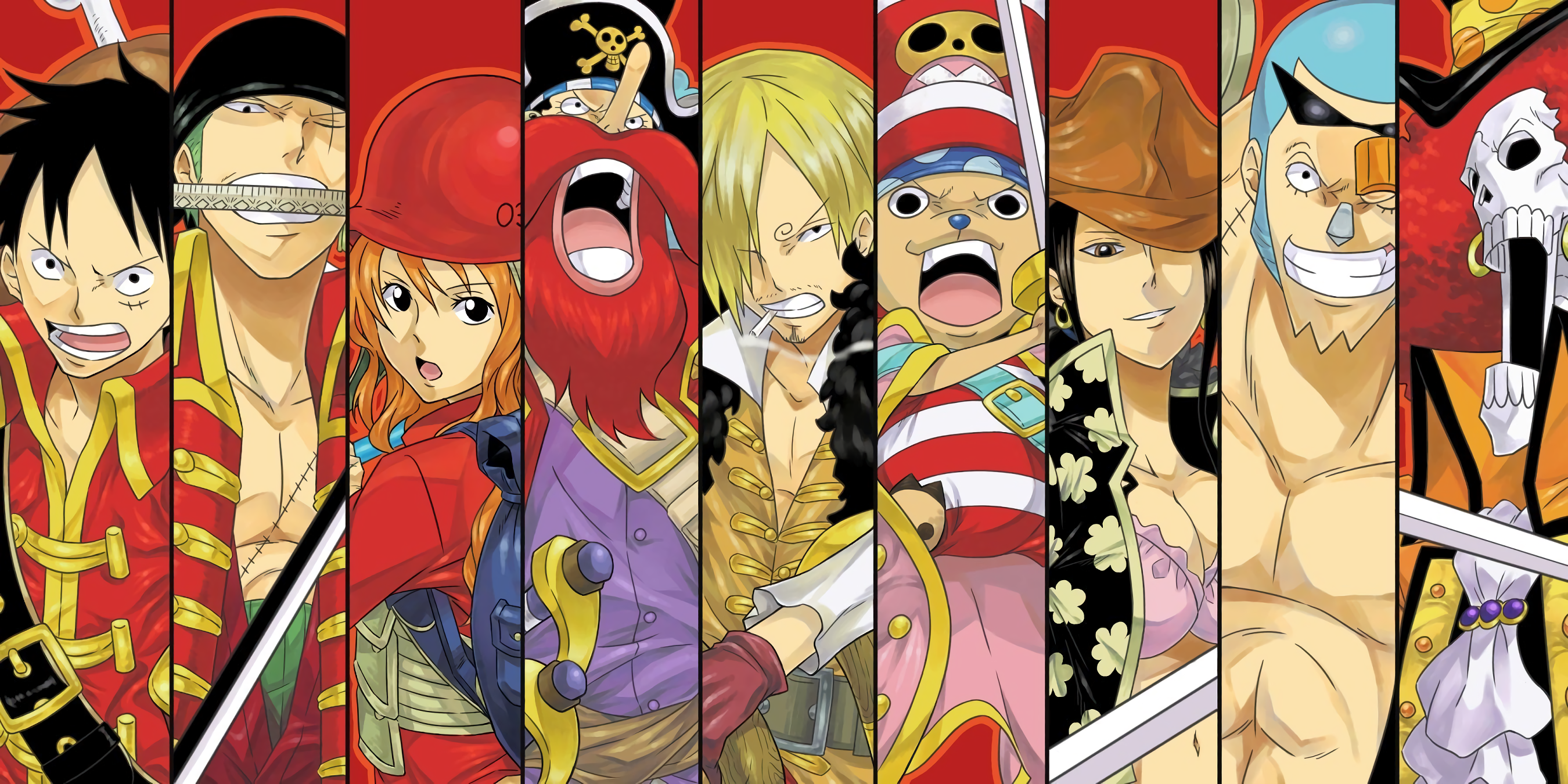 Monkey D Luffy S Crew Hd Wallpaper Background Image 2700x1350 Id 609656 Wallpaper Abyss