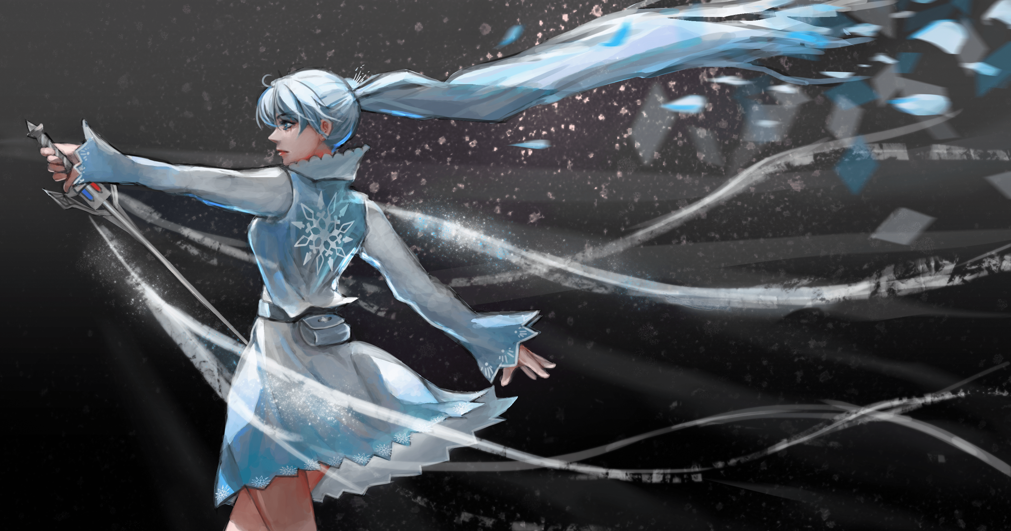 rwby hd wallpaper background image 3403x1786 on weiss schnee wallpapers