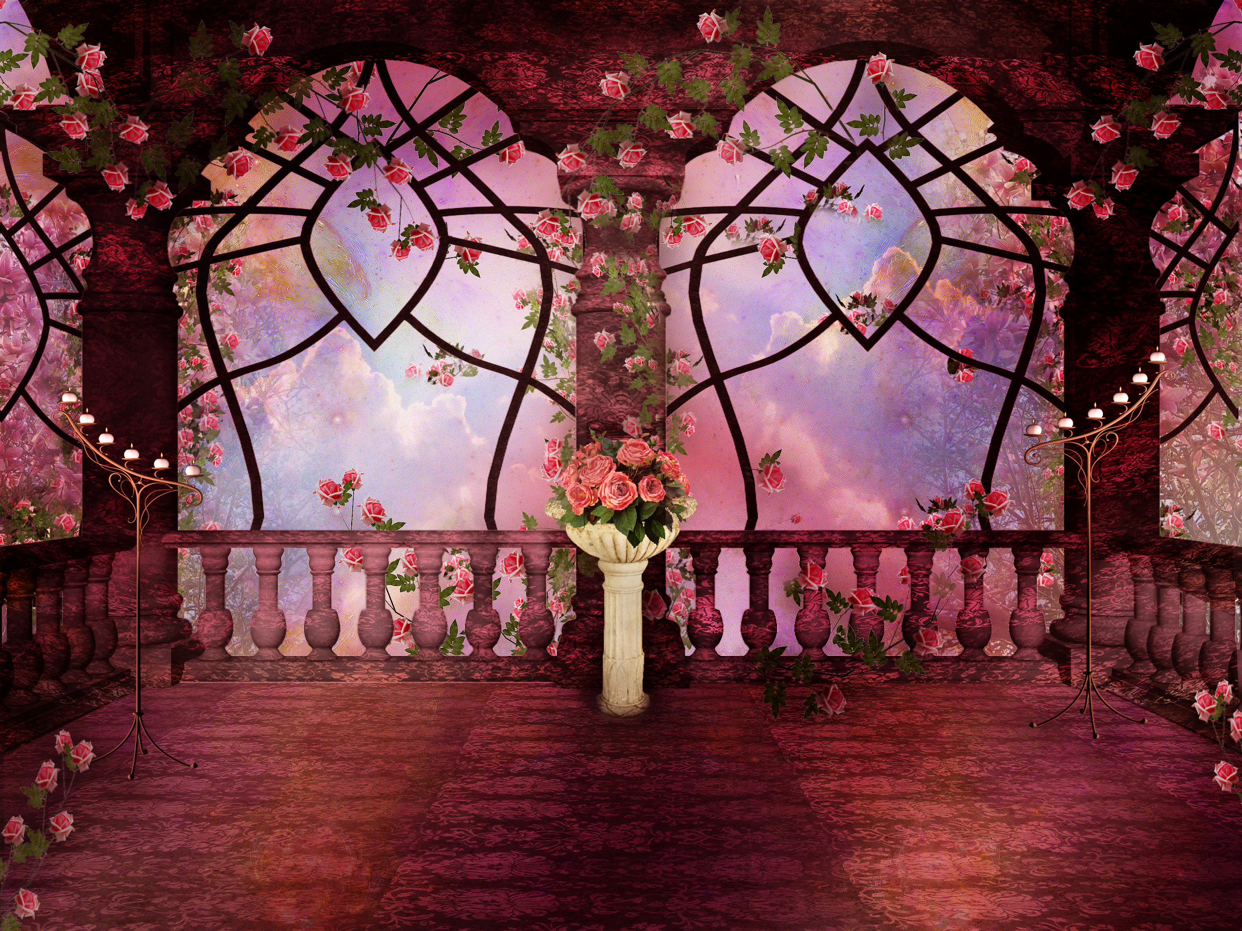 pink rose gothic fantasy hd wallpaper background image on pink goth wallpapers