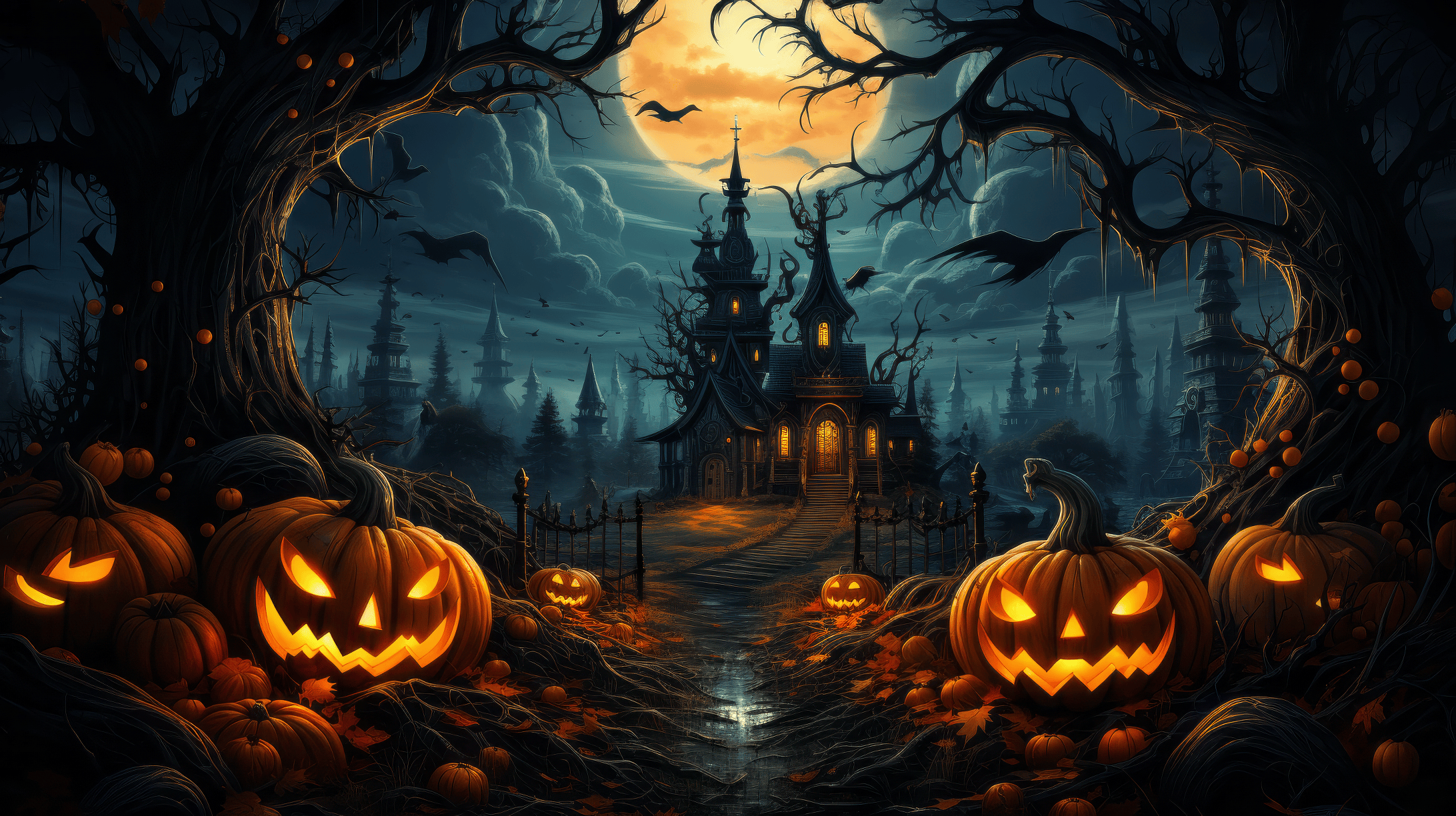 Halloween pumpkinhead haunt