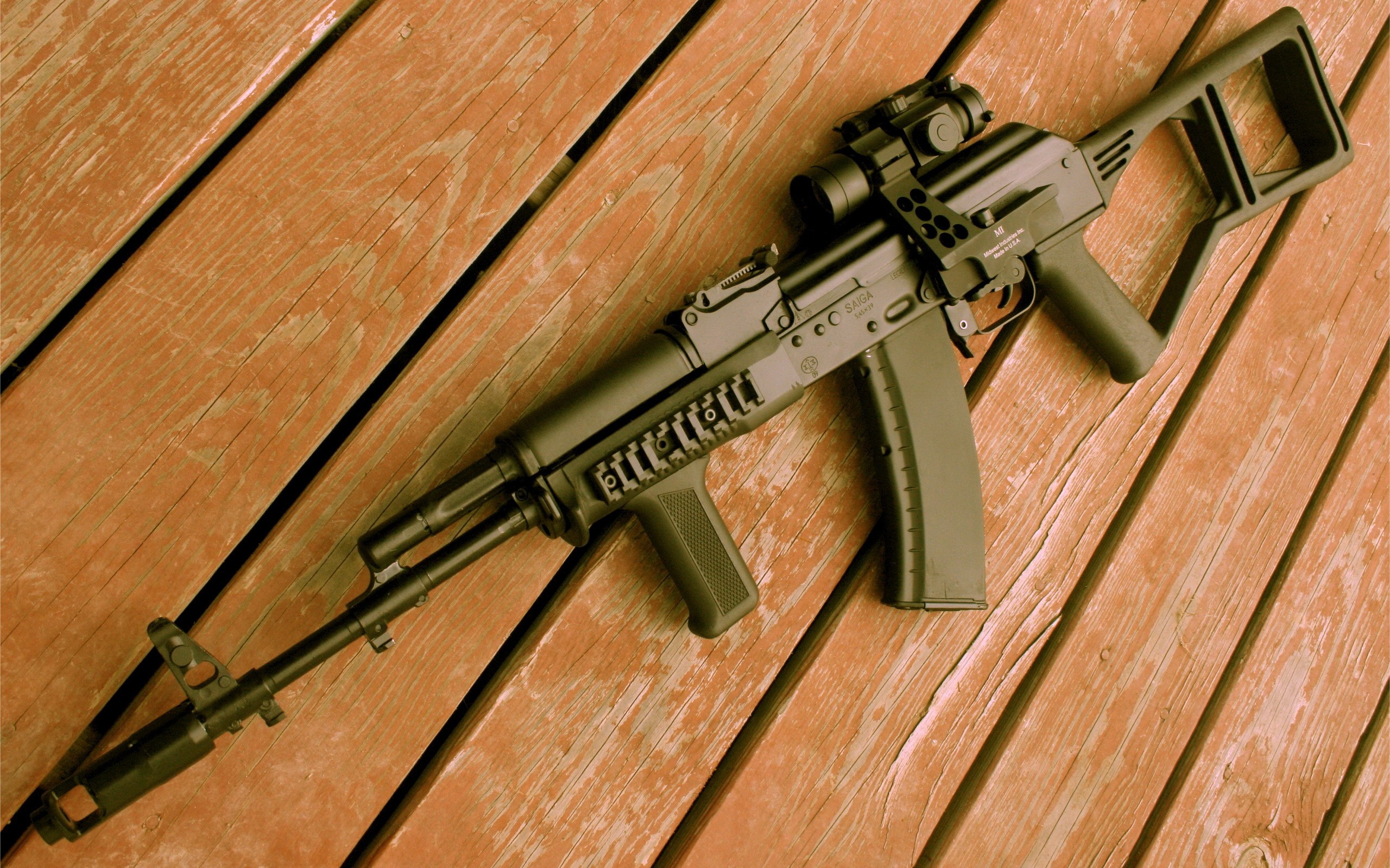 Ak 74 kalashnikov assault rifle hd wallpaper for smartphones, tablets, laptops and desktops. Saiga Ak-74 Computer Wallpapers, Desktop Backgrounds