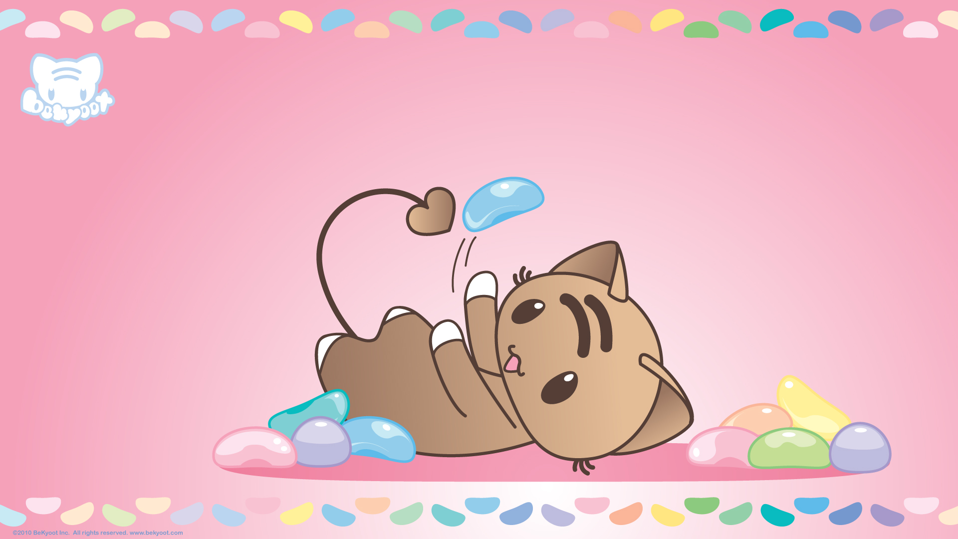 Cartoon cat wallpaper