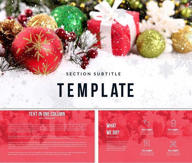 Merry christmas keynote templates
