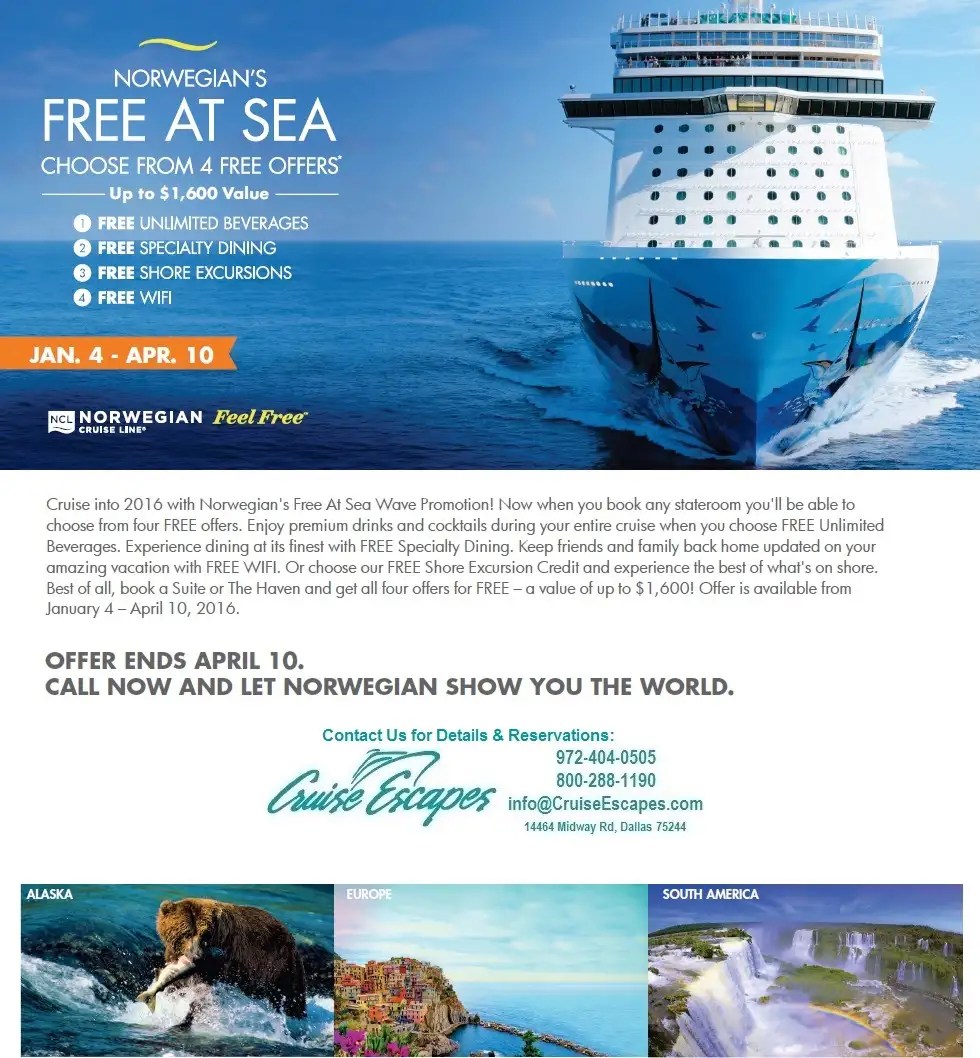 Ncl Free At Sea