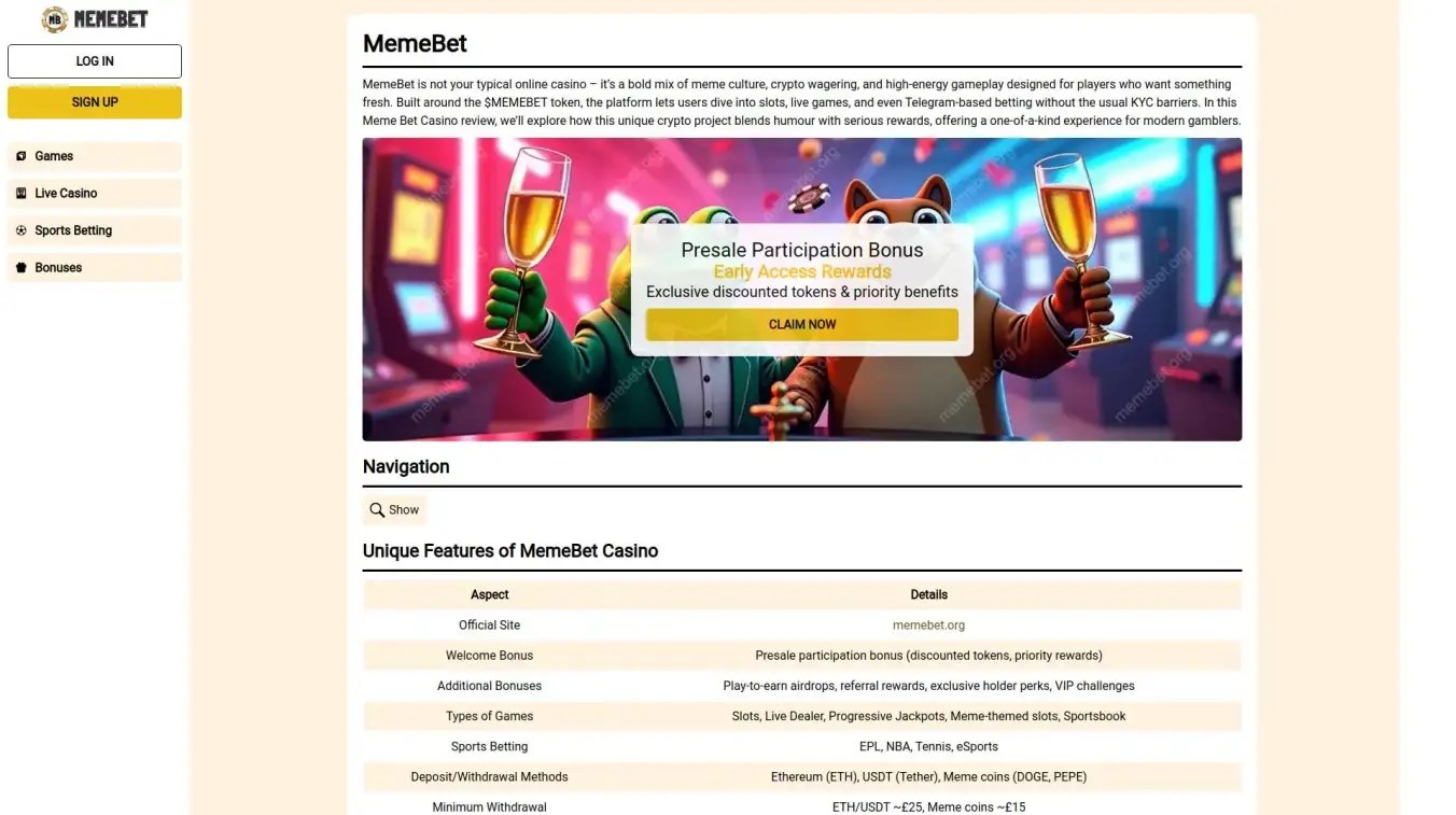 MemeBet Wagering Requirements Explained For The United Kingdom Players