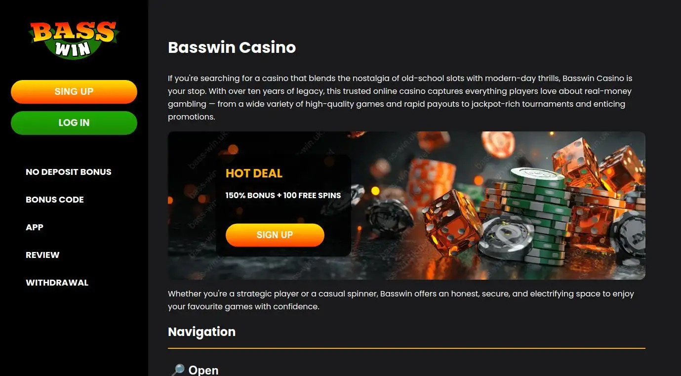 Basswin free spins