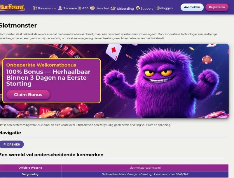 Slot Monster Free Spins Bonus Terms And Wagering Requirements  
