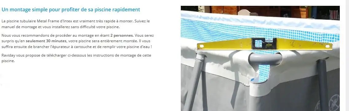 Montage De La Piscine Tubulaire Intex Prism Frame 4 X 2 X 1 M Blog De Raviday