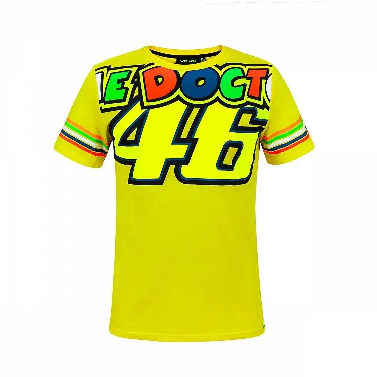 Details Sur Vr46 Valentino Rossi Motogp The Doctor 46 Monster T Shirt De Moto Jaune