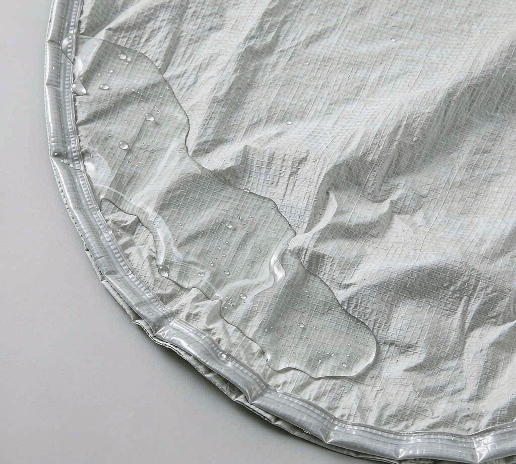Matte TPU laminated nylon fabric with a high-frequency welded seam