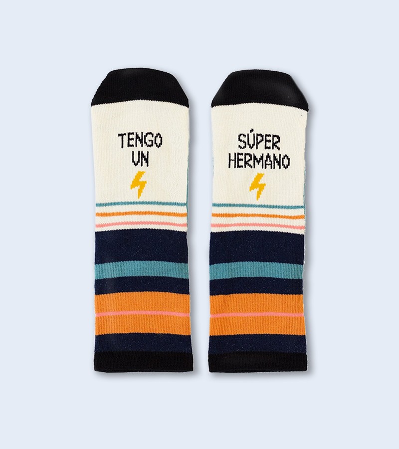 Mini Calcetines "Tengo un super Hermano" UO