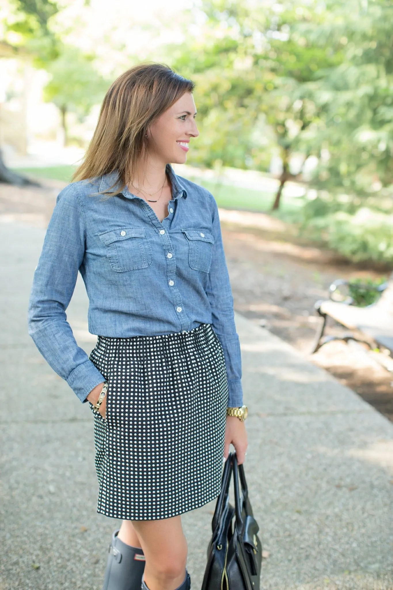 How I Style My Hunter Boots for Fall 