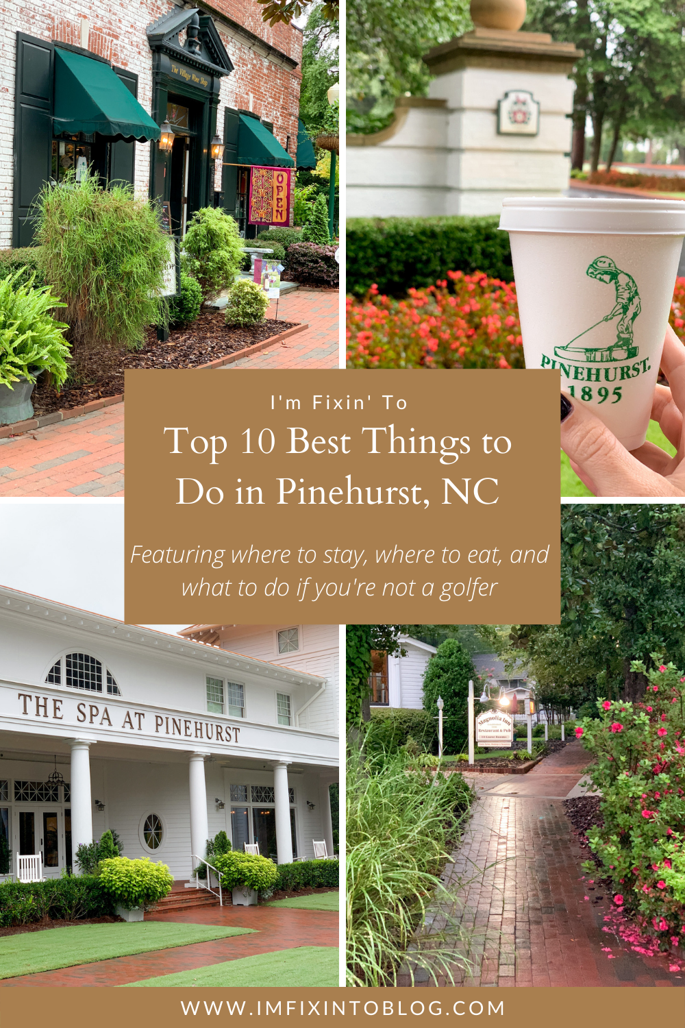 The Best things to do in Pinehurst NC , a travel guide featured by top NC blog, I'm Fixin' To | Top 10 Best Things to Do in Pinehurst NC: a Complete Travel Guide - I'm Fixin' To - @imfixintoblog