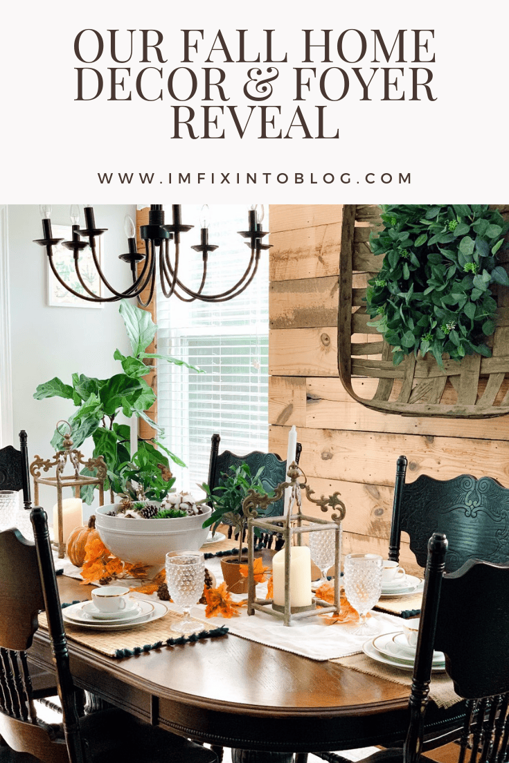Our Fall Home Decor & Foyer Reveal - I'm Fixin' To - @mbg0112