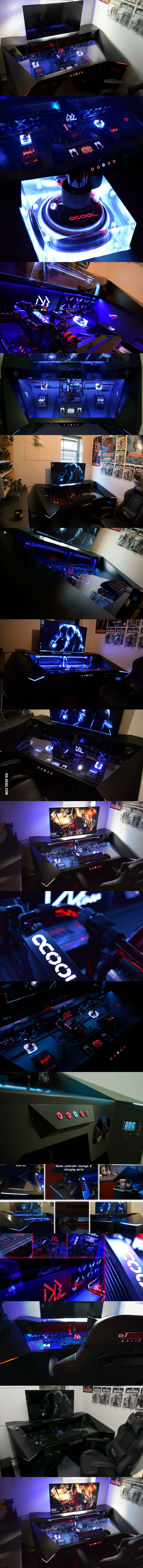 A 4K gaming PC custom-built in desk