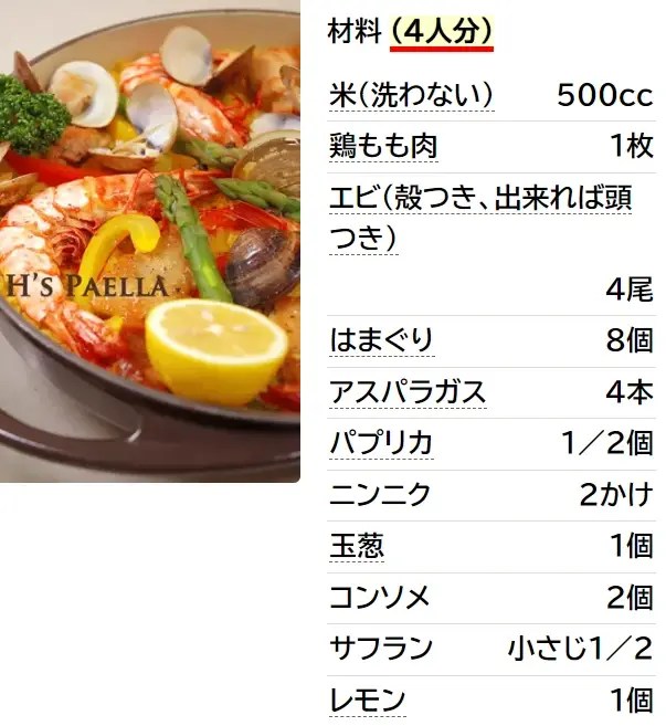 ミックスパエリヤ