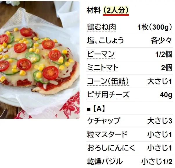 オーブンなし♪鶏むね肉の絶品ミックスピザ