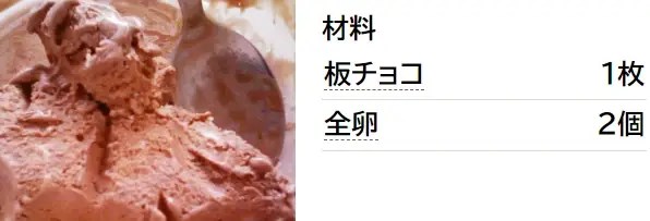 材料２つで簡単チョコレートアイスクリーム