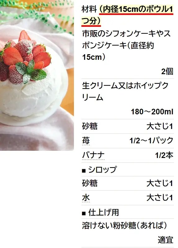 誕生日・クリスマスに☆簡単ドームケーキ