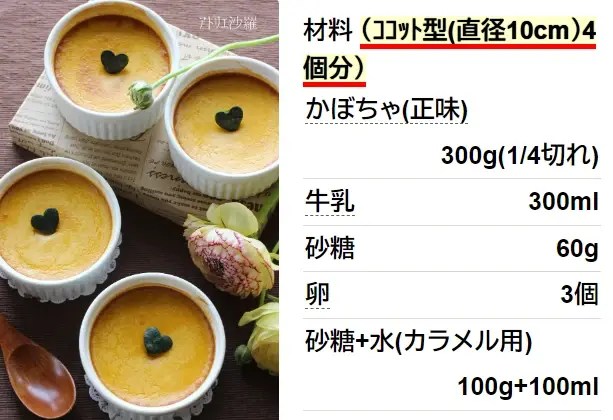 HM･FP簡単♫大人味✿かぼちゃプリン✿