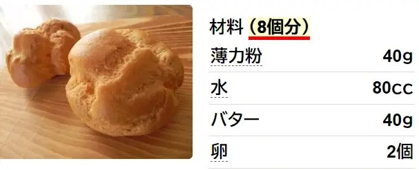 材料4つで簡単★シュークリーム