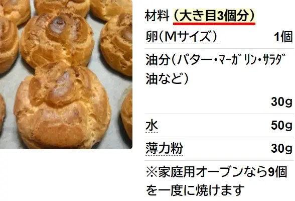 手抜きで簡単シュークリーム