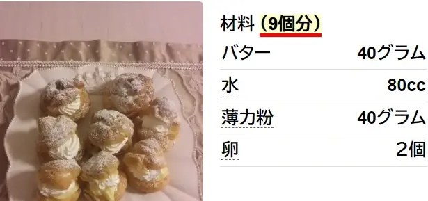 絶対に膨らむ！内緒のシュークリーム